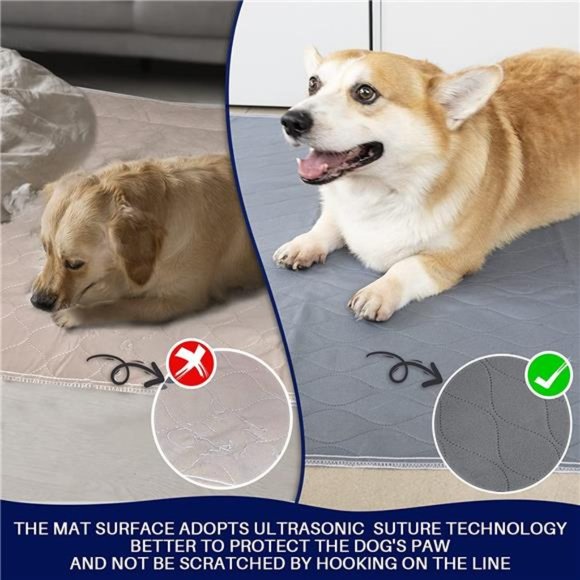 Washable Pee Pads for Dogs Extra Large, 2-Pack Reusable Puppy Pads 31"x 36" - Picture 3 of 6